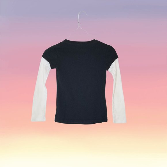 Total Girl Love and Peace Long Sleeve Layered T-shirt, Size 7-8. - Picture 2 of 2